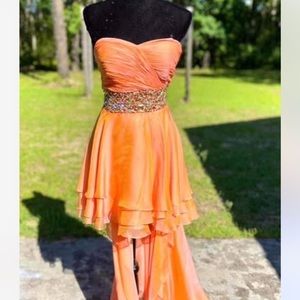 Orange pageant fun fashion